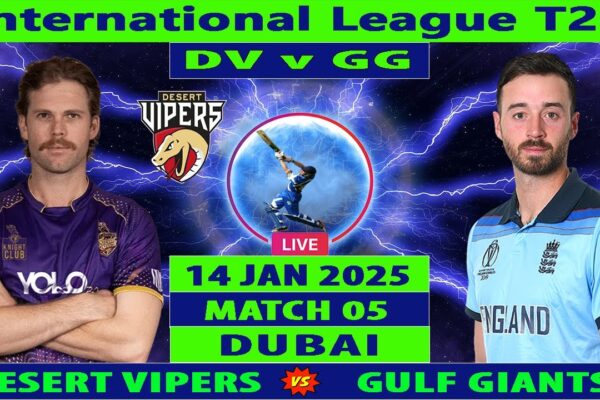 Gulf Giants vs Desert Vipers, 5th Match - Live Cricket Score